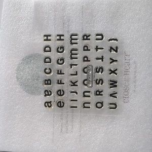 Cling stamp set Typeface CTMH/Stamping Up